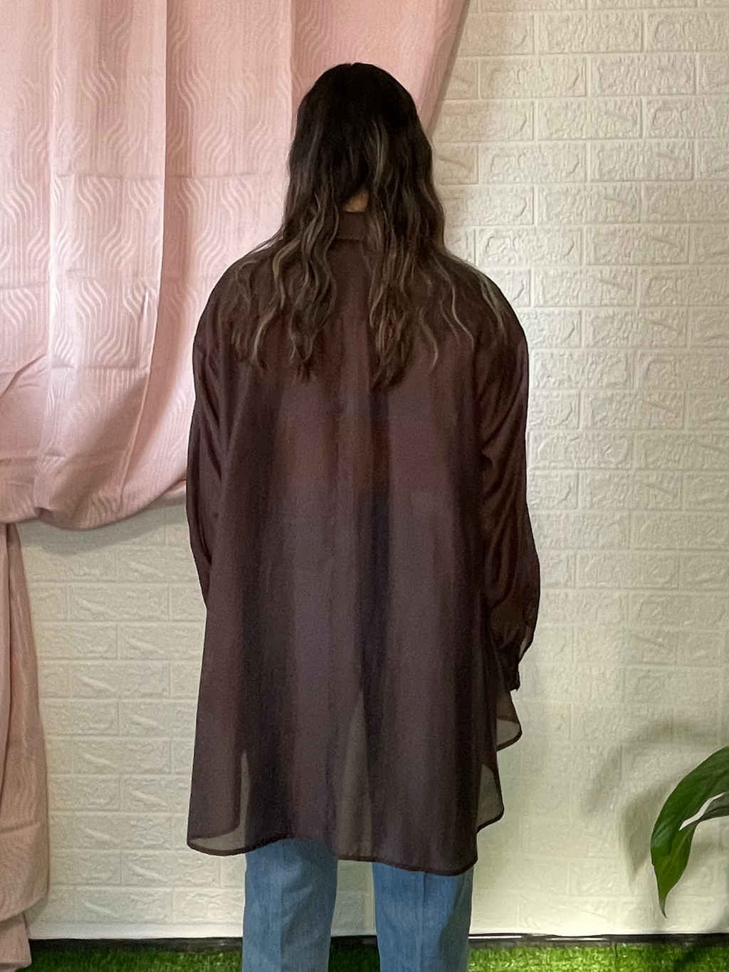 Camicia Oversize Chocolate