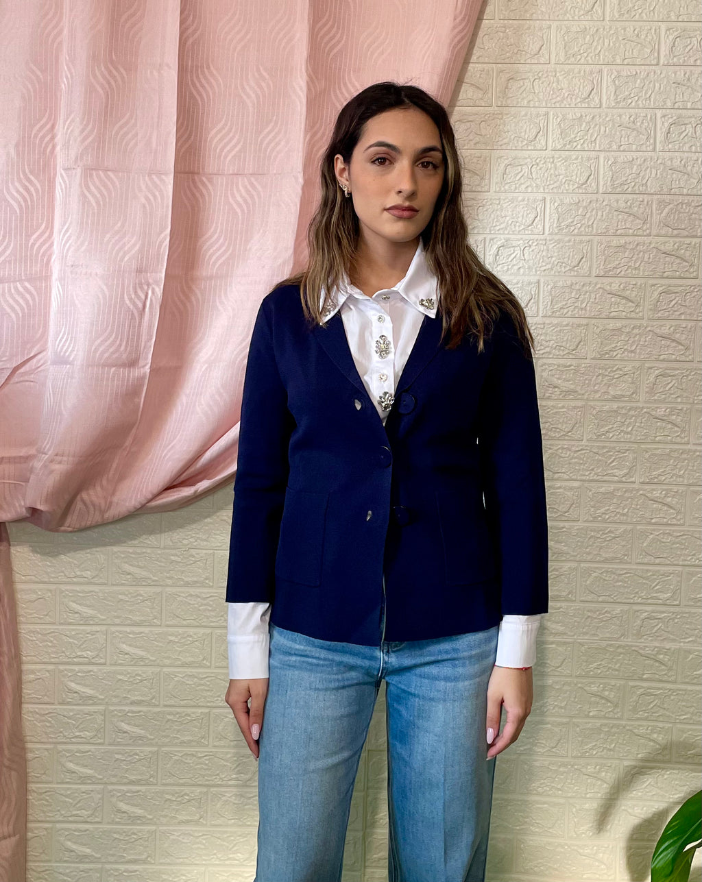 Giacca Blu Elegante - Stile Sartoriale
