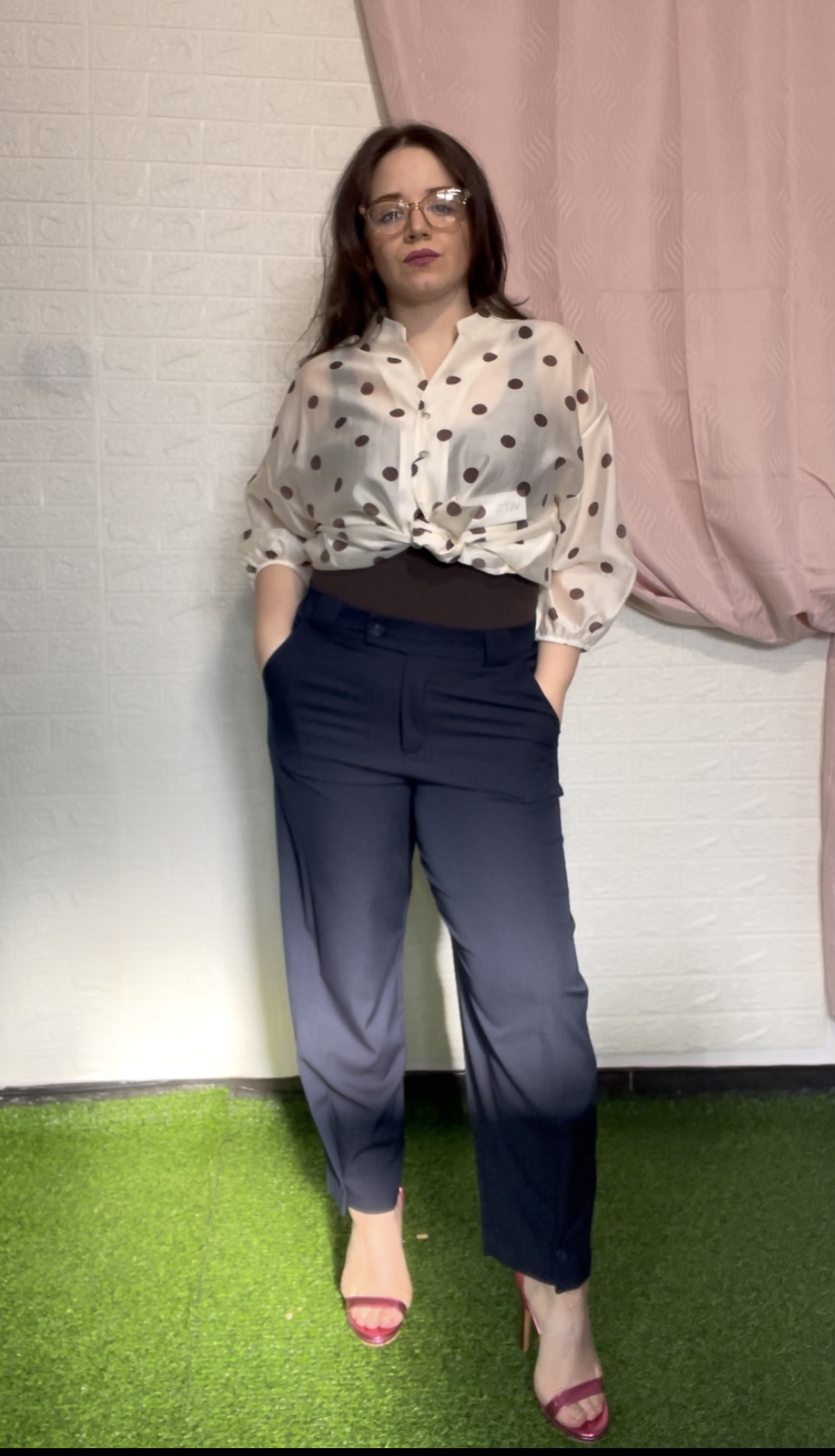 Pantalone con Bottoni alla Caviglia