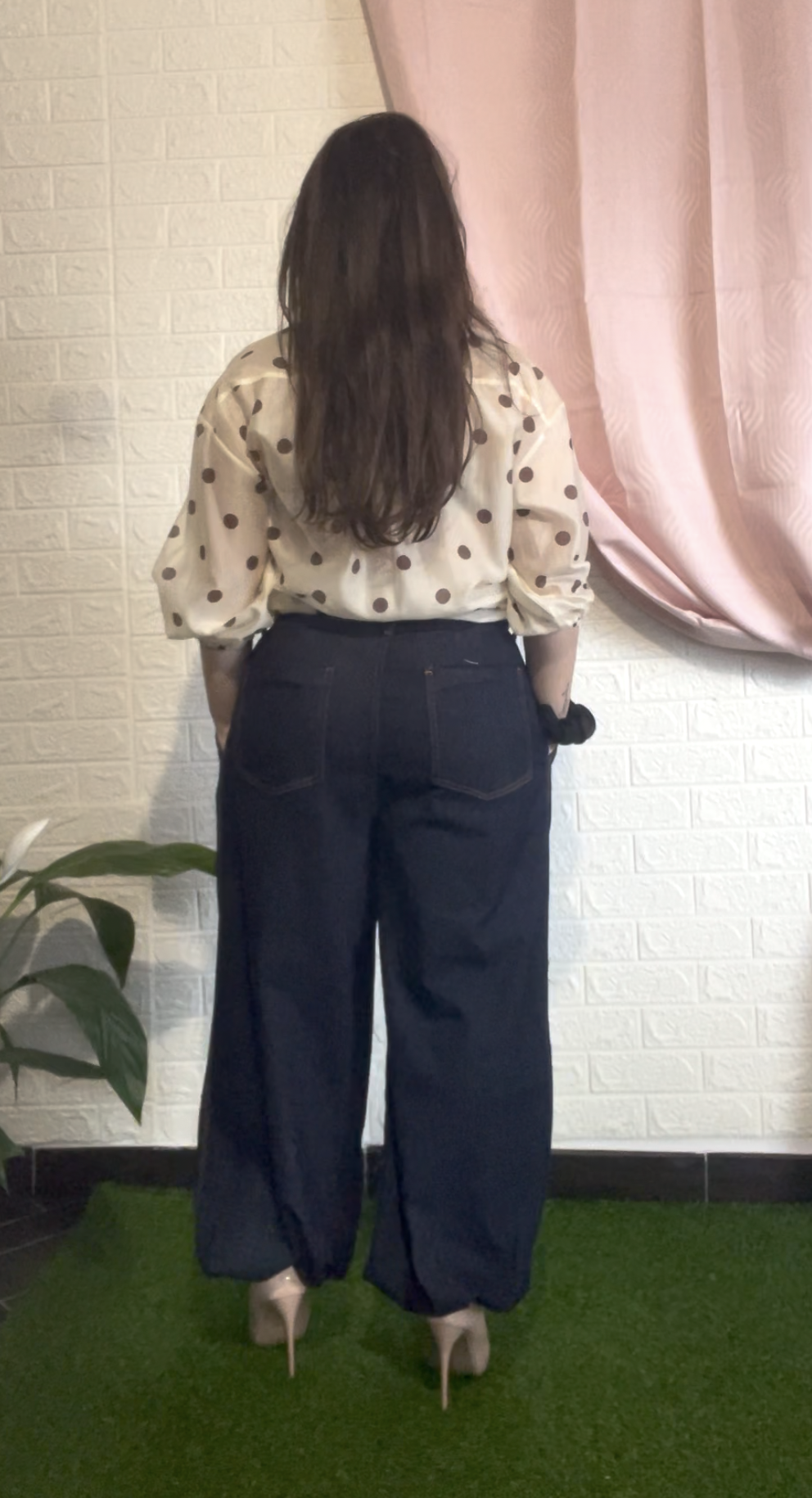 Jeans con fascia sotto - Lavaggio scuro