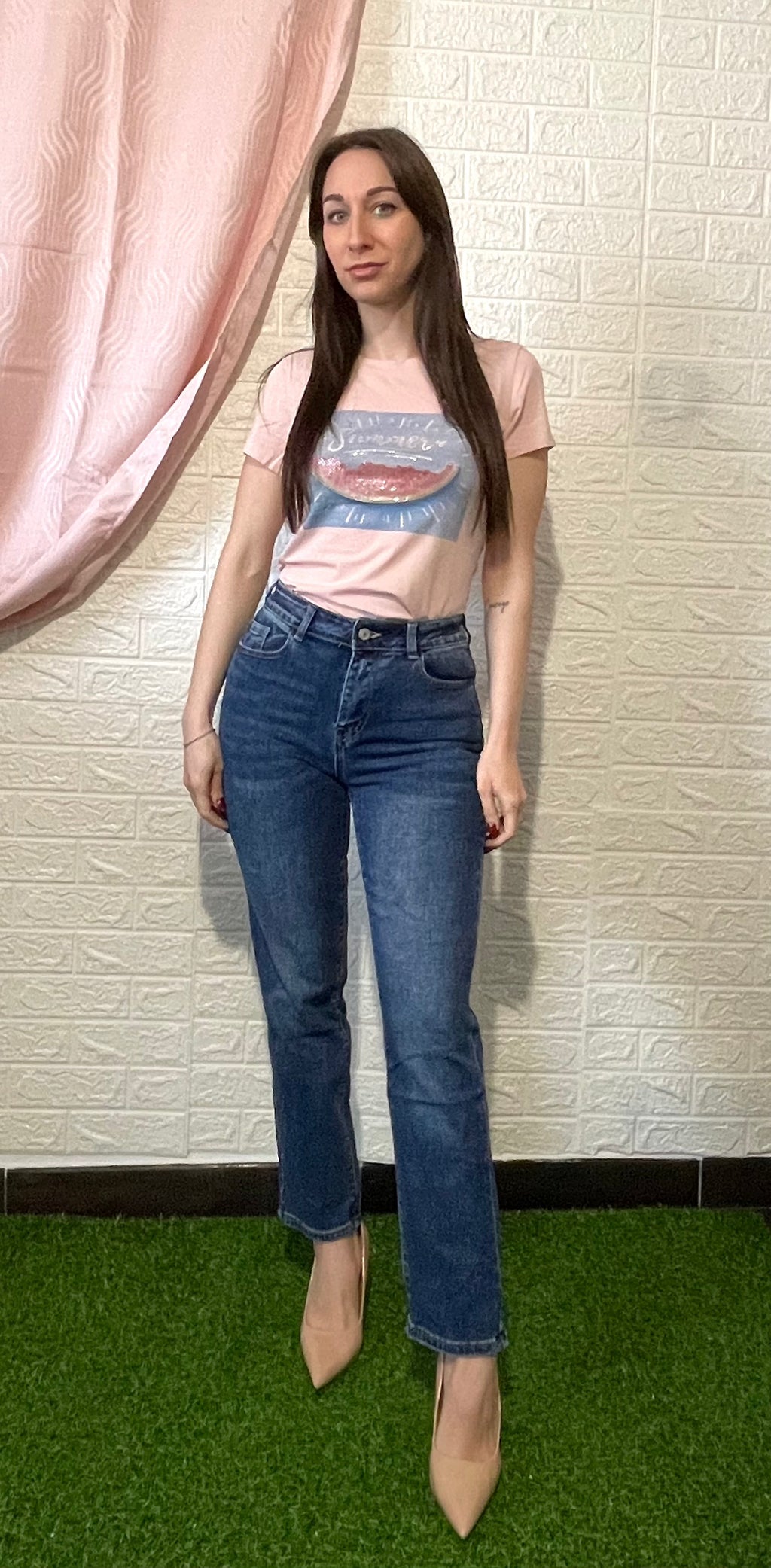 Jeans Skinny Denim Lavaggio Scuro
