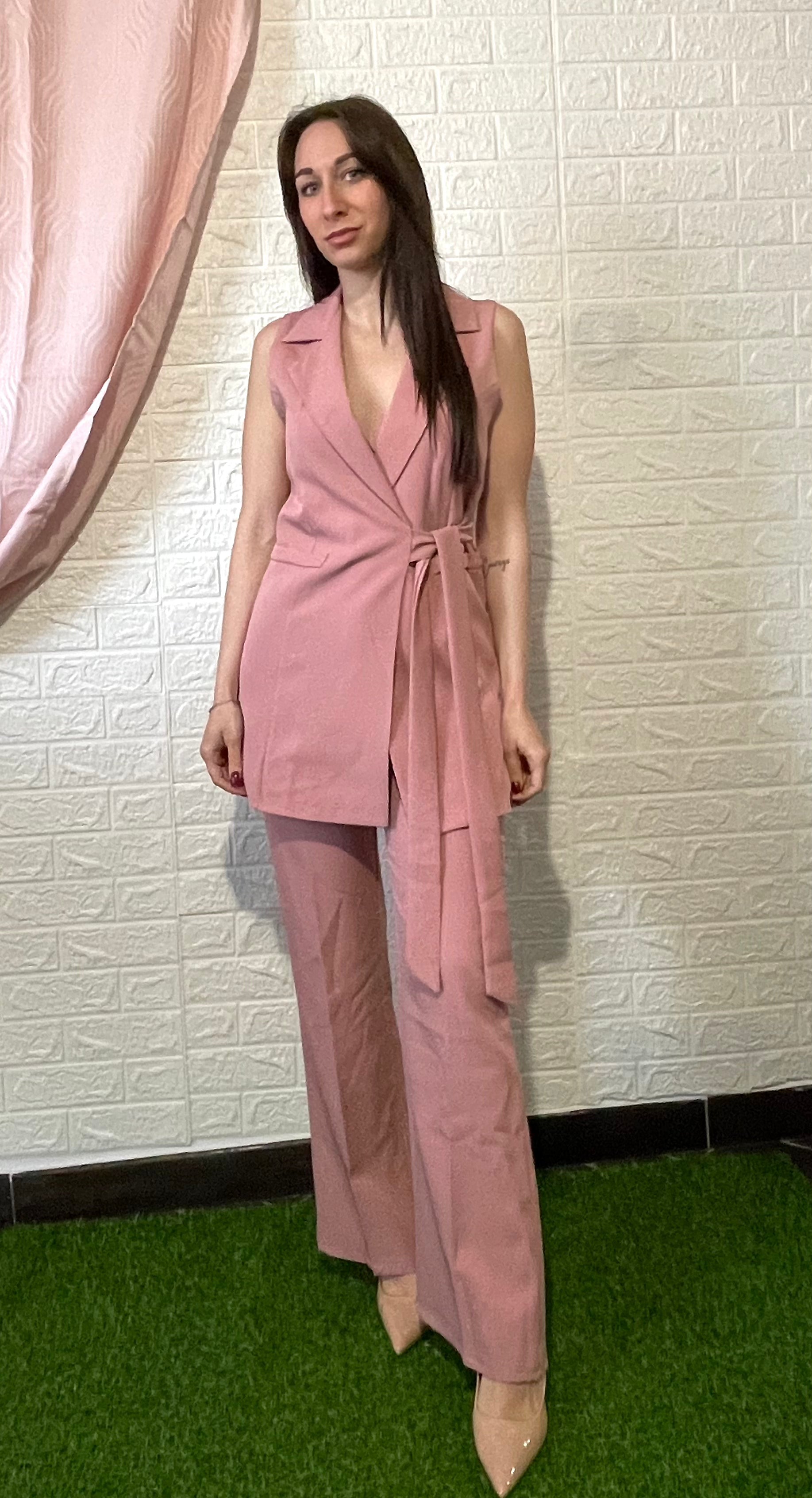Coordinato Pantalone e Gilet - Disponibile in Più Colori