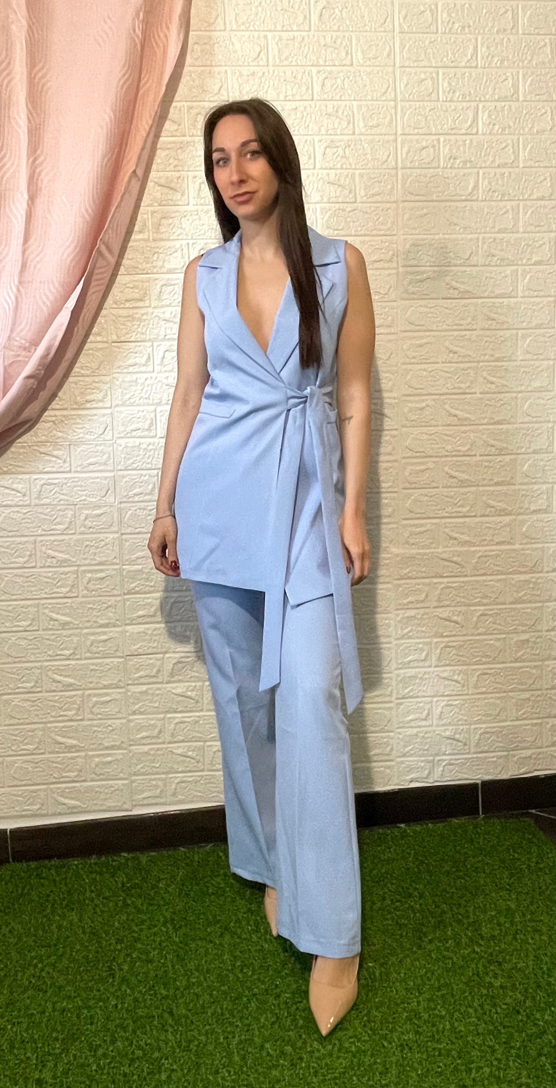Coordinato Pantalone e Gilet - Disponibile in Più Colori