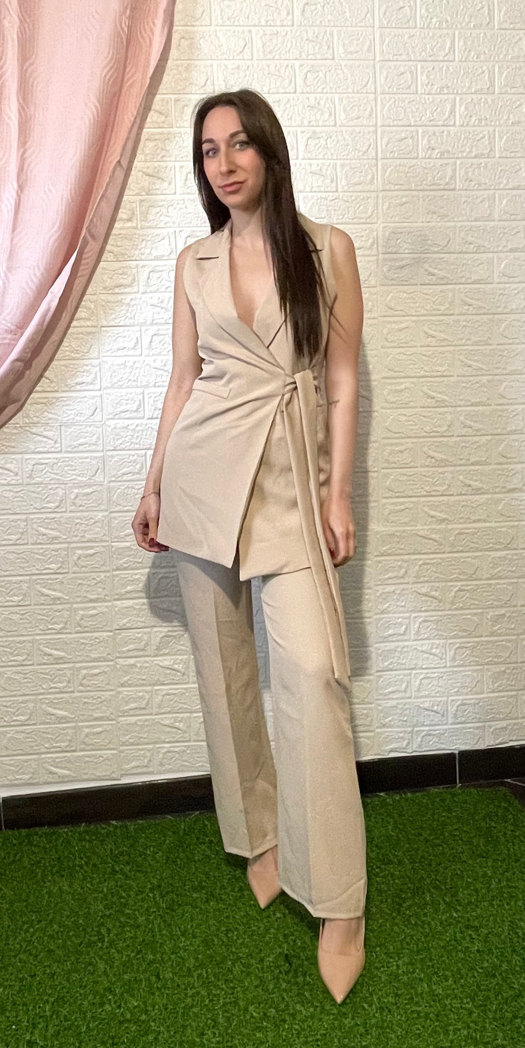 Coordinato Pantalone e Gilet - Disponibile in Più Colori