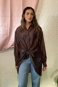 Camicia Oversize Chocolate